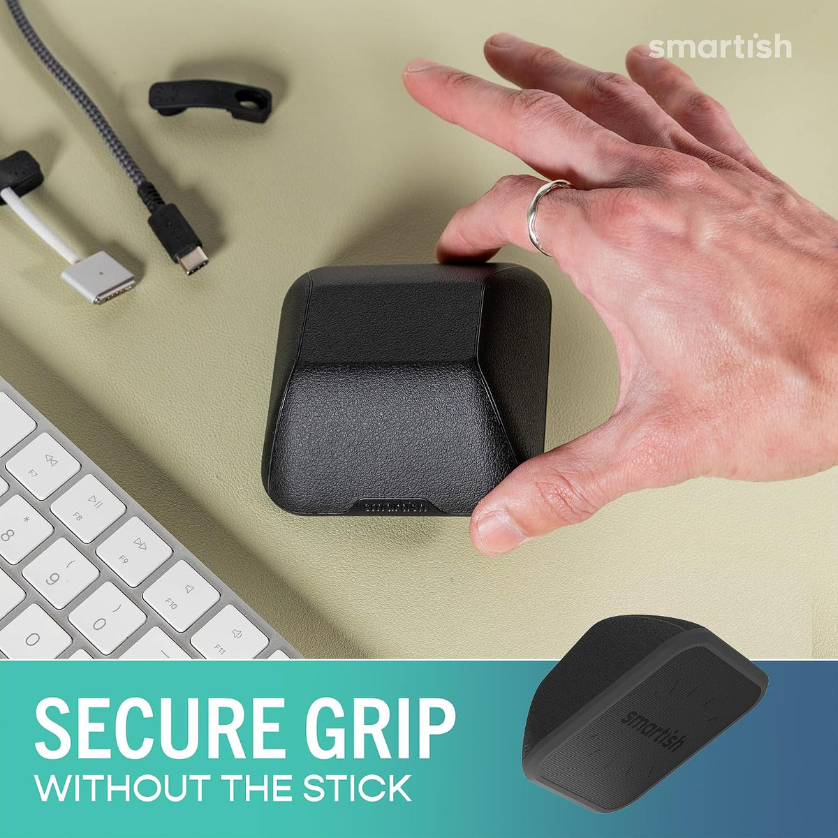 Smartish Magnetic Cord Holder, Cable Wrangler, Nightstand & Desk Organizer