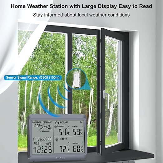 DreamSky Weather Station Indoor Outdoor Thermometer Wireless - Image 2