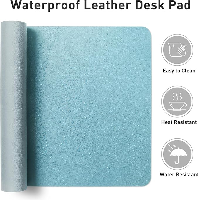 Aothia Large PU Leather Desk Pad Protector – Non-Slip Mouse Pad & Writing Mat - Image 4