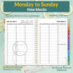 SUNEE 2026 Appointment Book, Quarter-Hourly, Weekly & Monthly - Image 2