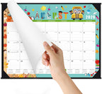 Desk Calendar 2026-2027, July 2026 - December 2027, 22"×17" | 18 Monthly Large Desk Calendar 2026-2027, 2 Corner Protectors & 2 Hanging Hooks, Large Ruled Blocks