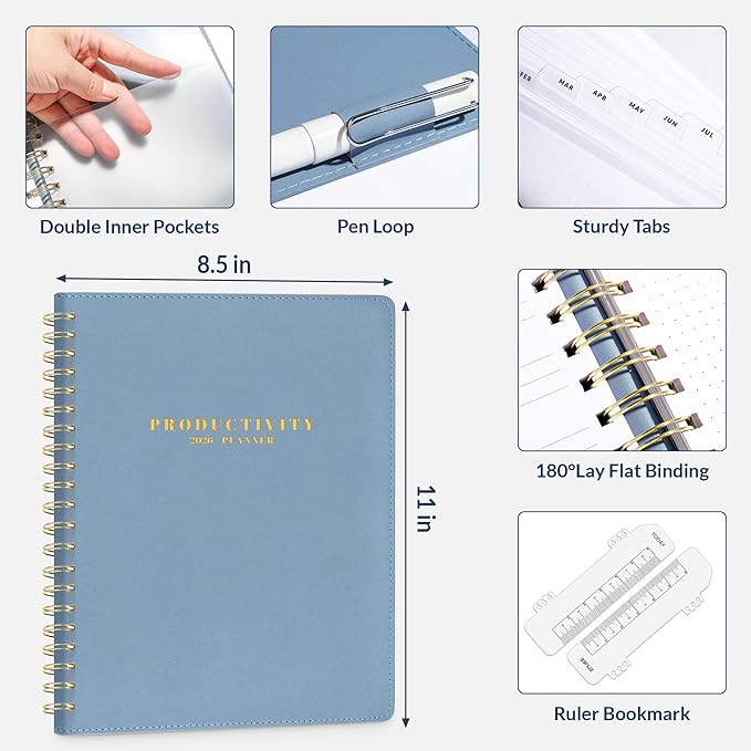 SUNEE 2026 Planner 8.5" x 11" – Dated Productivity Planner - Image 5