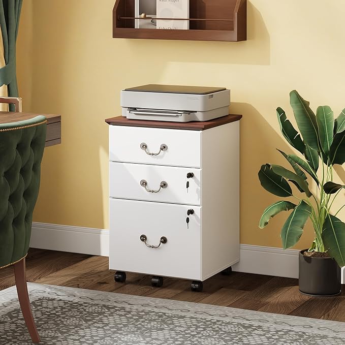 DEVAISE File Cabinet 3-Drawer, Small Office Furniture - Image 2