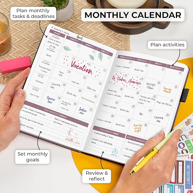 Clever Fox Planner 2nd Edition – Colorful Weekly & Monthly Goal Planner - Image 4