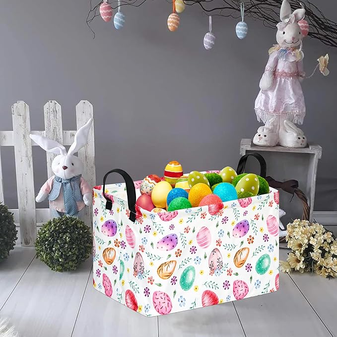FUULOXE Storage Bin for Shelves Rectangle Closet Baskets Foldable Box - Image 4
