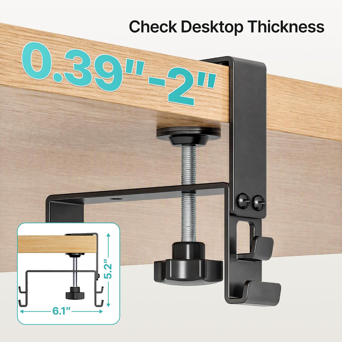 PEGZONE No Drill Under Desk Cable Management Tray, 47.2" Fabric Organizer