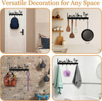Key Holder for Wall, Key Hooks Organizer Hanger Rack Wall Mounted - Image 7