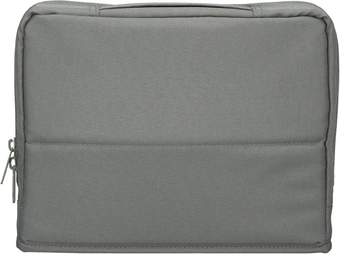 KOKUYO Pencil Case Pouch, Haco-Biz Standing Pen Pouch Bag, Foldable Stand up Pencil Holder Organizer, Large Capacity Portable Pencil Box for Office Supplies, Gray