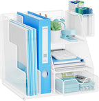 Marbrasse Desk Organizer and Accessories, 3-Tier File Organizer by Marbrasse