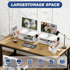 OPNICE Desk Organizers and Accessories, 2-Tier Computer Monitor Stand Riser - Image 4