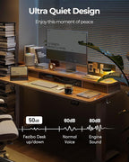 FEZIBO 48 x 24 Inch Height Adjustable Electric Standing Desk - Image 9