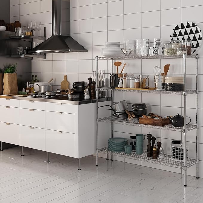 Regal Altair 14" Deep x 48" Wide x 54" Height Wire Shelving Kit | 4-Tier | NSF - Image 2