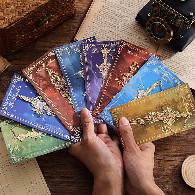 8pcs Fantasy Sword Bookmarks for Books, Planners - Image 8