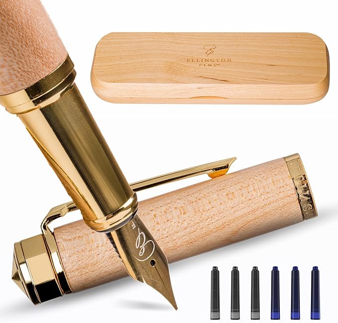 Ellington Pens Luxury Wood Fountain Pen Set – Extra Fine Nib - Image 7