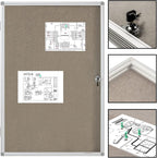 BEST BOARD Enclosed Bulletin Board Lockable Display Case Message Board - Image 6