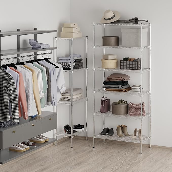 Regal Altair 18" Deep x 36" Wide x 86" Height Wire Shelving Kit | 6-Tier | NSF - Image 2