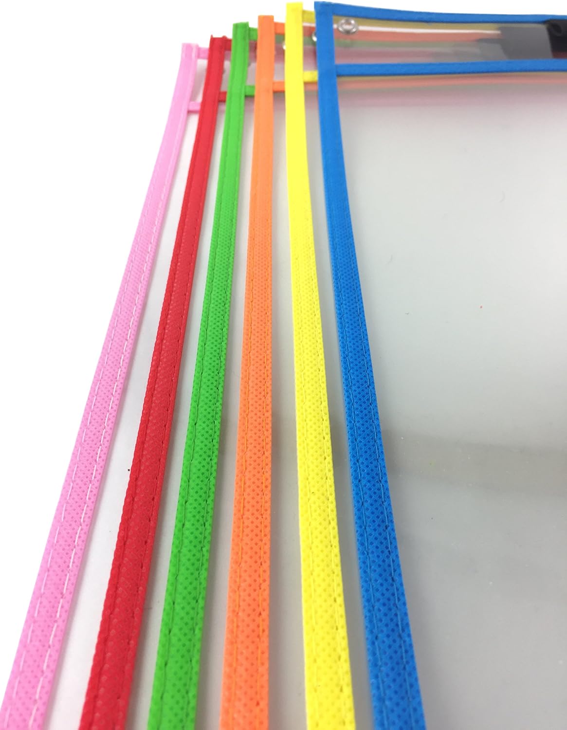 Clipco Dry Erase Pocket Sleeves Assorted Colors (12-Pack)