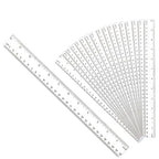 30PCS Clear Ruler Plastic Rulers 12 Inch, by DSUWAZU