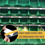 Fainne 100 Pcs 1.25 Inch Shelf Label Strip Holders Plastic Wire Shelf Price Tag - Image 7