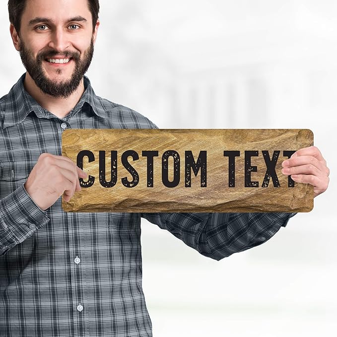 Custom Sign, Custom Street Sign, 11 Font Colors, 13 Font Styles, 4 Hole Options - Image 2