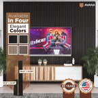 Avana Acoustic Wood Wall Panels – 94.4 X 12.6 Inch Smoke Oak Acoustic Panels 4 - Image 7