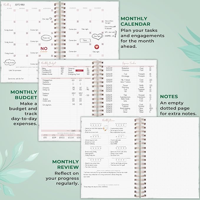 PLANBERRY Large Hourly Schedule Planner Premium – Undated Organizer - Image 4