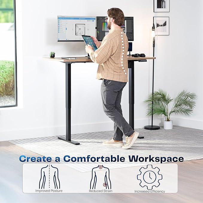 VIVO Electric 60 x 30 in Standing Desk, Memory Height Adjustment, 1B Series - Image 4