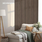 Olanglab Wood Slat Wall Panels, Wooden Acoustic Wall Panels, 94.5"x12.6" Each - Image 6