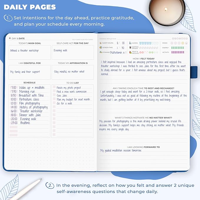 Clever Fox Self-Care Journal – Daily Reflection Notebook – Mental Health & - Image 4