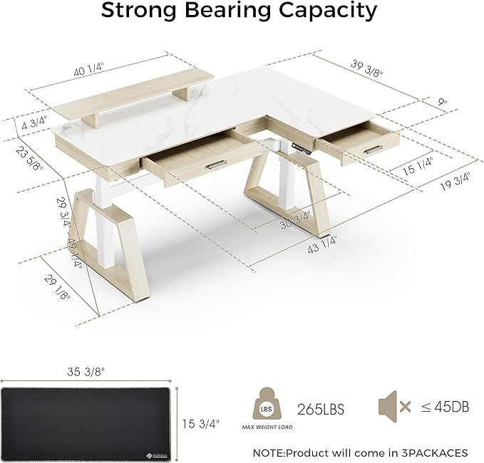 EUREKA ERGONOMIC Electric Standing Desk - Image 3