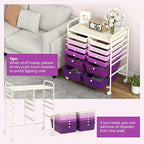 Giantex 12 Drawers Rolling Storage Cart, Classroom Organizers - Image 5