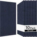 Olanglab Acoustic Wall Panels 10 Pack, 48 x 24 per Acoustic Panels Sound