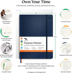 Roterunner Purpose Planner Notebook B5 7.5”x9.8” Undated Planner 2025 Daily - Image 2