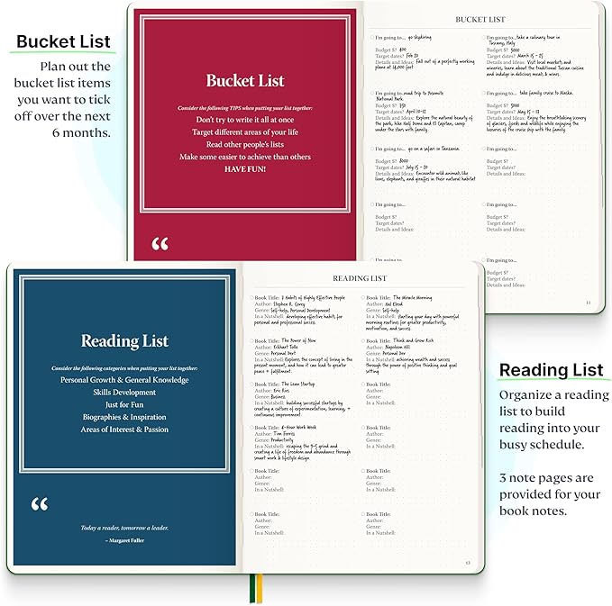 Roterunner Purpose Planner Notebook B5 7.5”x9.8” Undated Planner 2025 Daily - Image 7