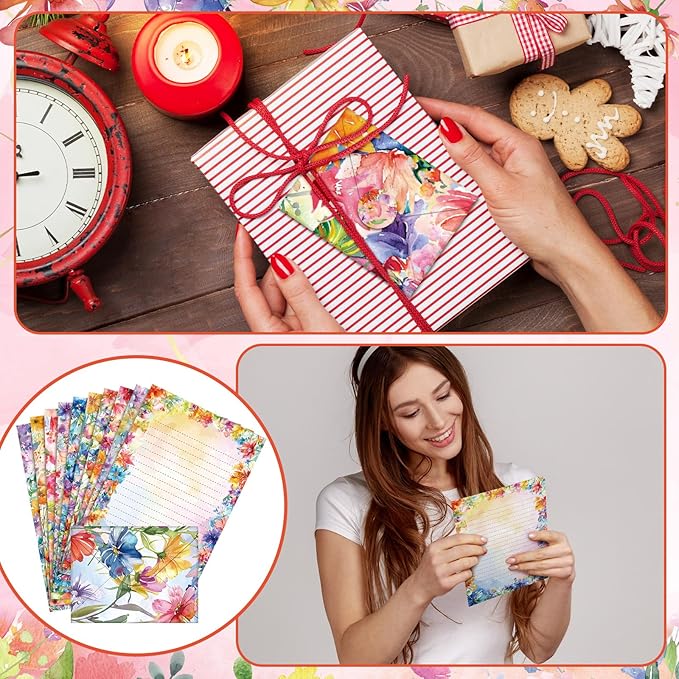 TaoBary 160 Pcs Stationery Paper Set 50 Double Sided Stationery Papers - Image 6