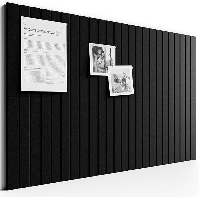 Bumusty Large Cork Board Alternative-36 x24 Felt Bulletin Board Tiles, by Bumusty