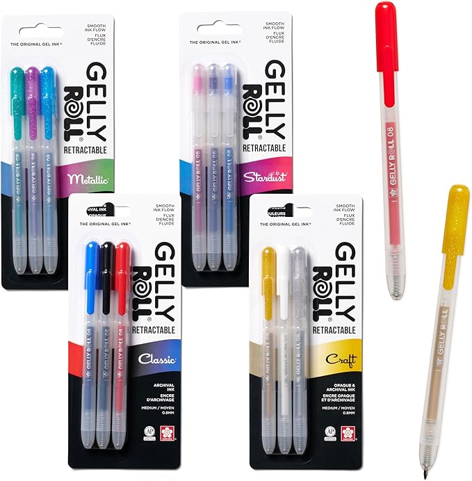 SAKURA Gelly Roll Retractable Gel Pens by SAKURAOFAMERICA