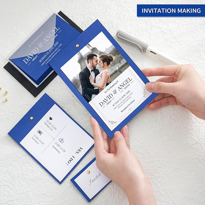 100 Sheets Navy Blue Cardstock - Image 4