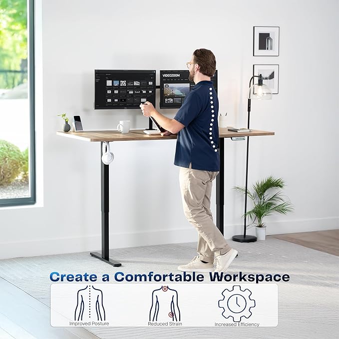 VIVO Electric 71 x 36 in Standing Desk, Memory Height Adjustment, 1B Series - Image 4