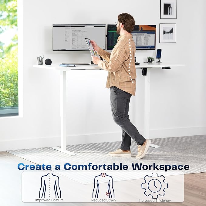 VIVO Large Electric 83 x 30 in Standing Desk, Memory Height Adjustment - Image 4