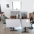 VIVO Clamp-on/Screw-on 60 x 24 inch Privacy Panel, Sound Absorbing Cubicle Desk - Image 9