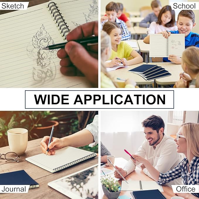 Yahenda 72 Pcs Spiral Notebook Bulk A5 Journal Lined 8.3'' x 5.5'' Writing - Image 5