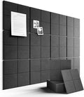 Fluxynara Large Felt Bulletin Board 48" x 36" Cork Board Alternative-12 Pack by FLUXYNARA