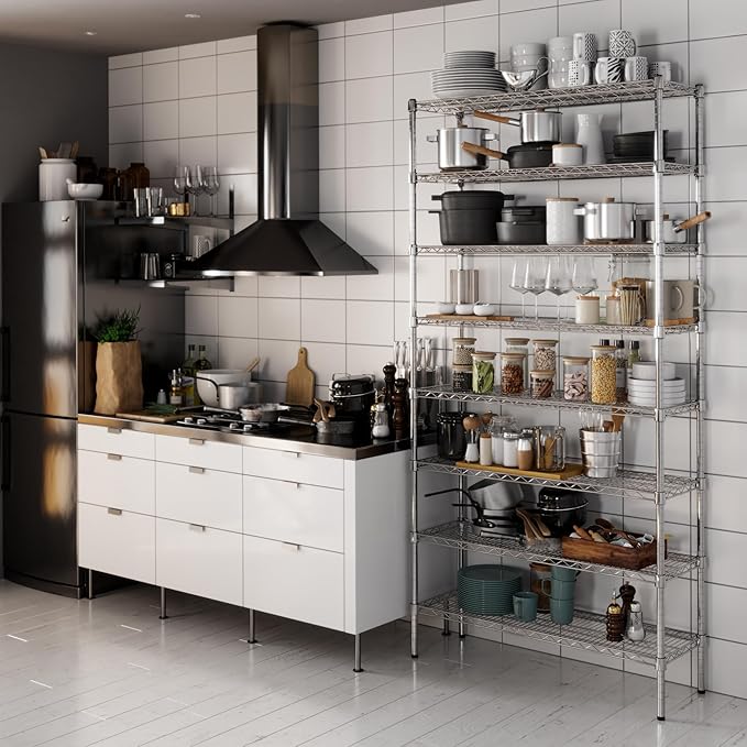 Regal Altair 14" Deep x 42" Wide x 86" Height Wire Shelving Kit | 8-Tier | NSF - Image 6