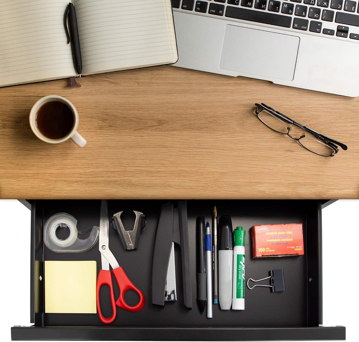 Mount-It! Under Desk Pull-Out Drawer, Steel, 20.2 x 12.2 in, 11 lb Capacity