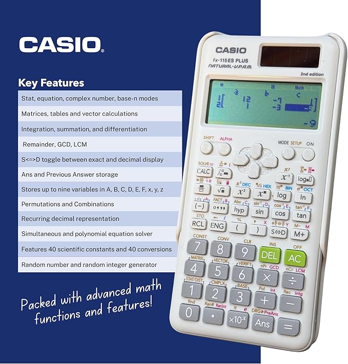 Casio fx-115ES Plus 2nd Edition – Advanced Scientific Calculator | 280+ - Image 3