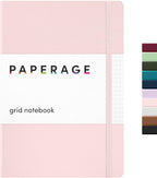 PAPERAGE Graph Paper Journal Notebook, 160 Pages, Medium 5.6 in x 8 in by PAPERAGE