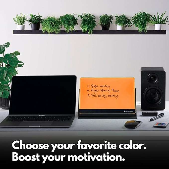 Note Tower LED Color Changing Desktop Whiteboard - Image 3