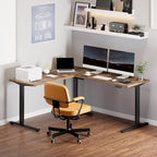 FLEXISPOT L Shaped Standing Desk, 71 x 63 Inch Electric Height Adjustable - Image 2