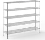 Regal Altair 18" Deep x 72" Wide x 74" Height Wire Shelving Kit | 5-Tier | NSF